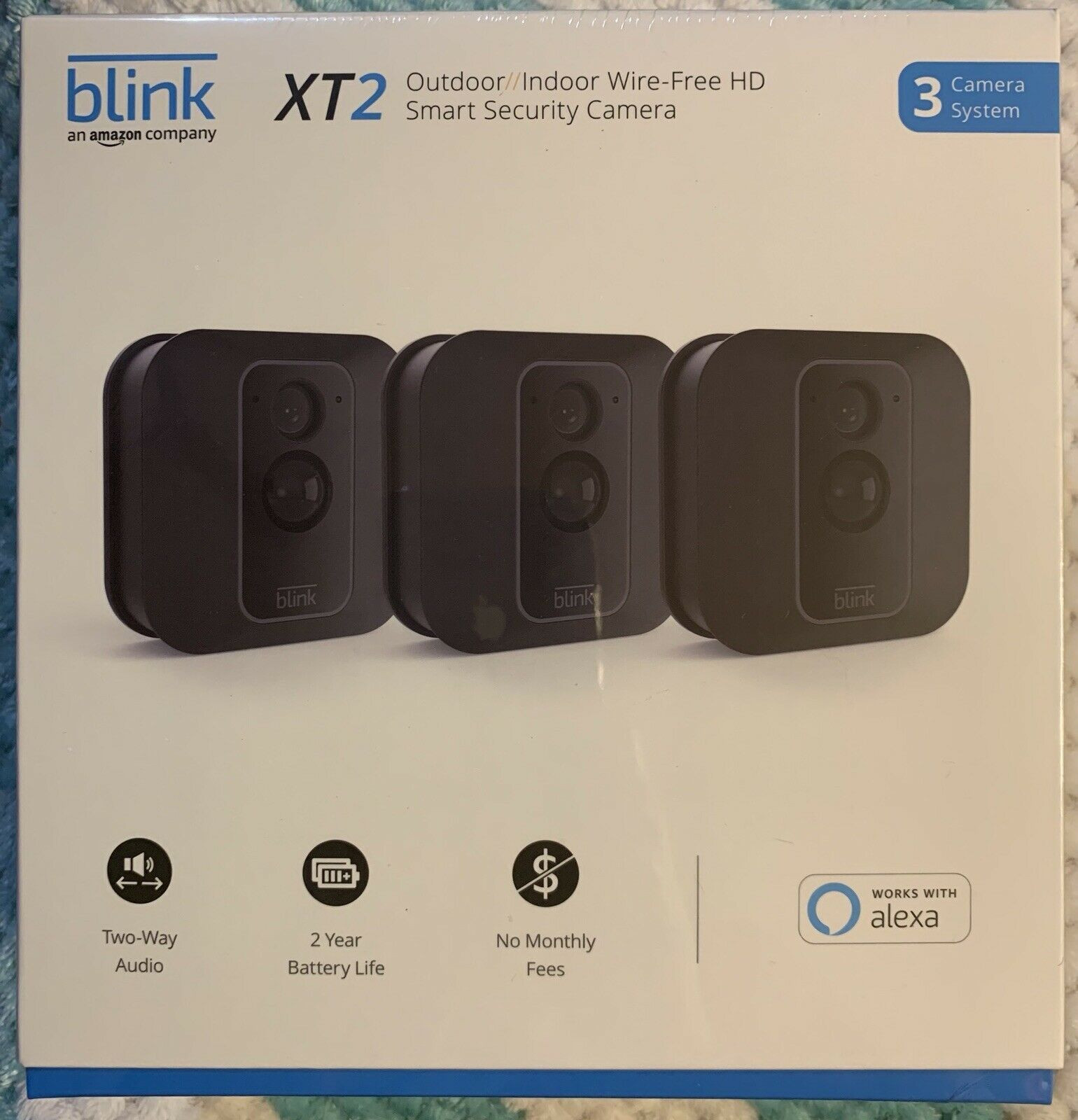 Blink XT2 3 Camera 1080p Smart Indoor/Outdoor Home Security System