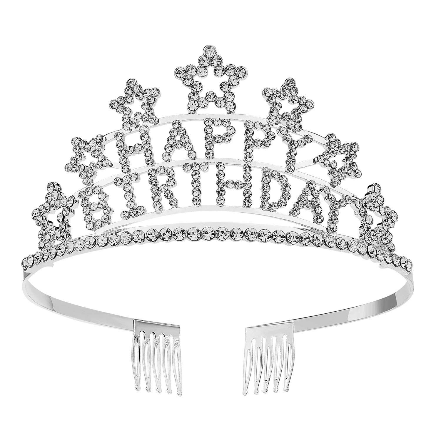 Happy birthday crystal tiara
