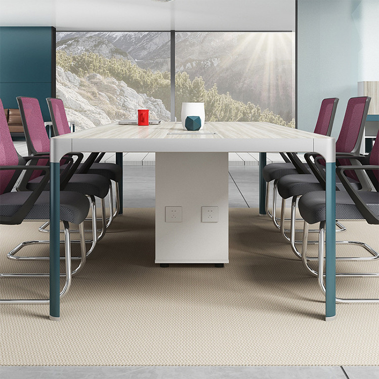 DDP+1 piece customized tiktok negotiation table google meeting desk rectangular table