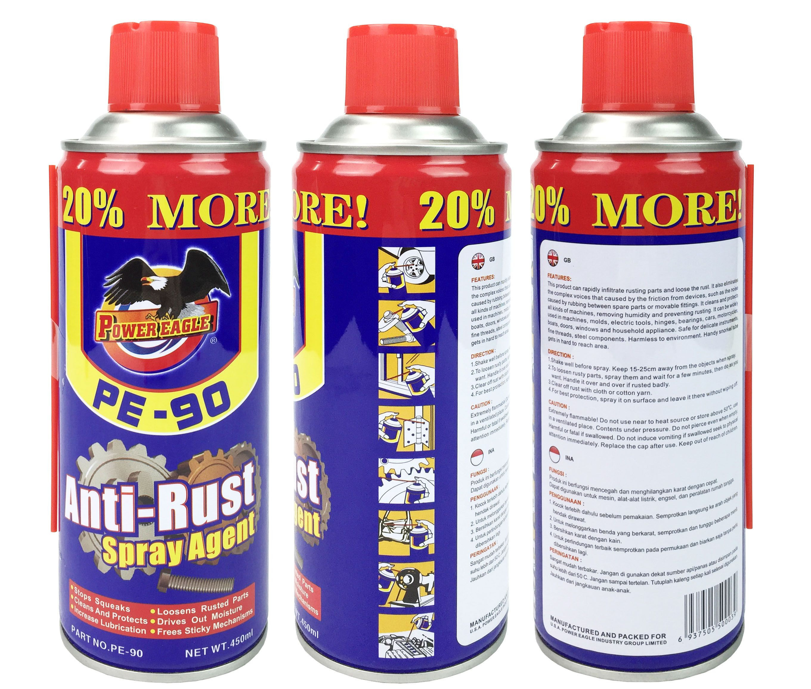 Multi Purpose Rust Removing Lubricant Anti Rust Spray Penetrating Oil