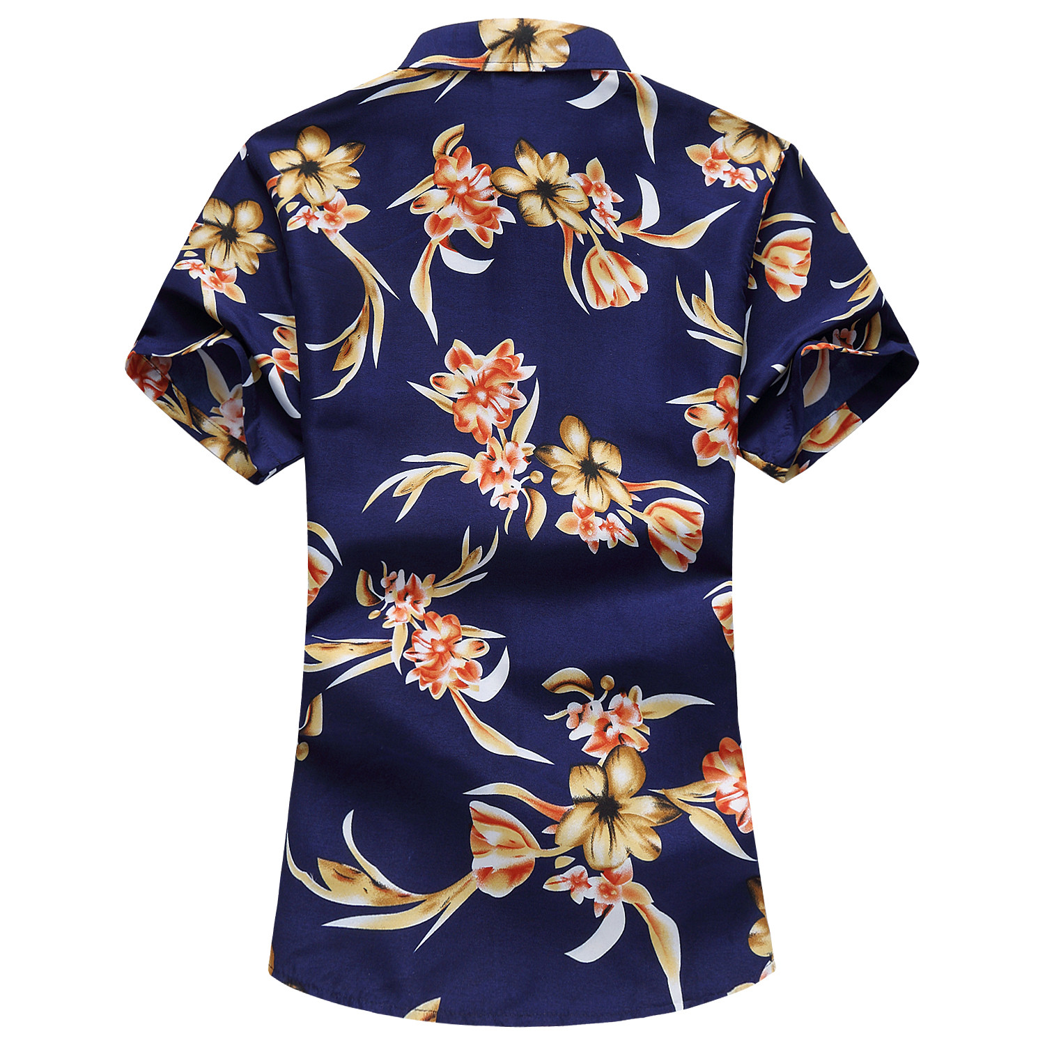 cotton floral print hawaiian man shirt custom stylish casual shirts