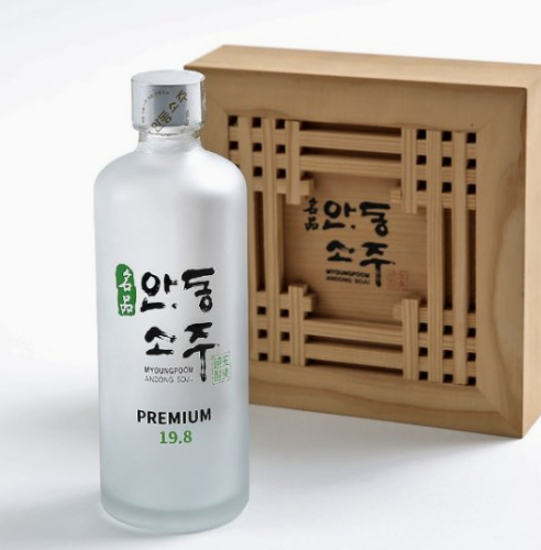 Korean Genuine Luxury Andong Soju Rice Juice “Premium 19.8”(375ml)
