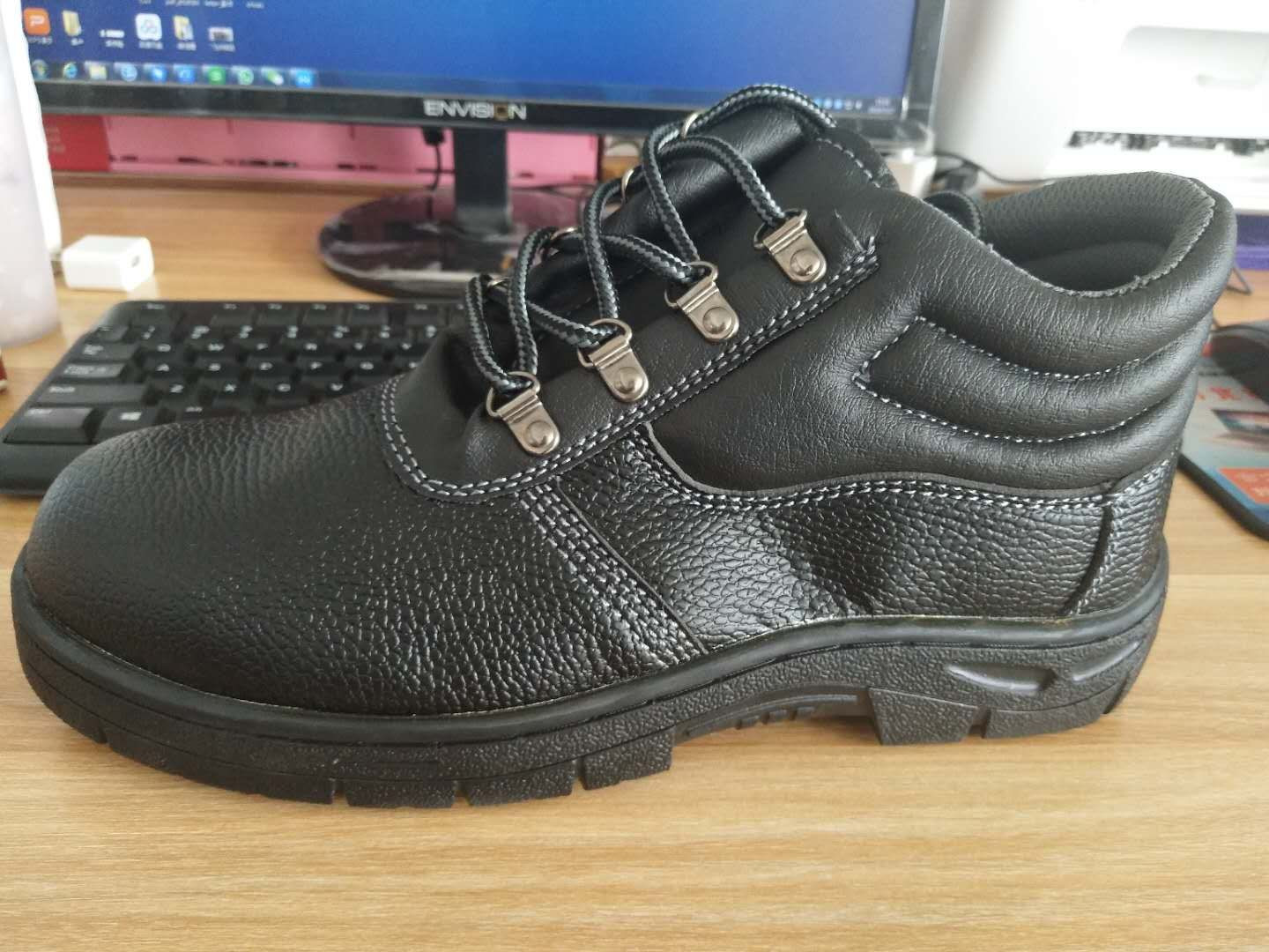 Factory free OEM/ODM leather safety shoes with steel