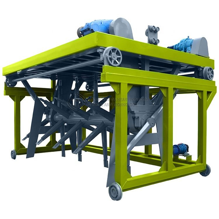 Chicken manure straw fermentation groove type compost turner machine fermentation equipment