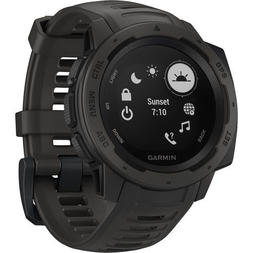 Garmin Instinct Outdoor GPS Watch (Graphite, 010-02064-14)