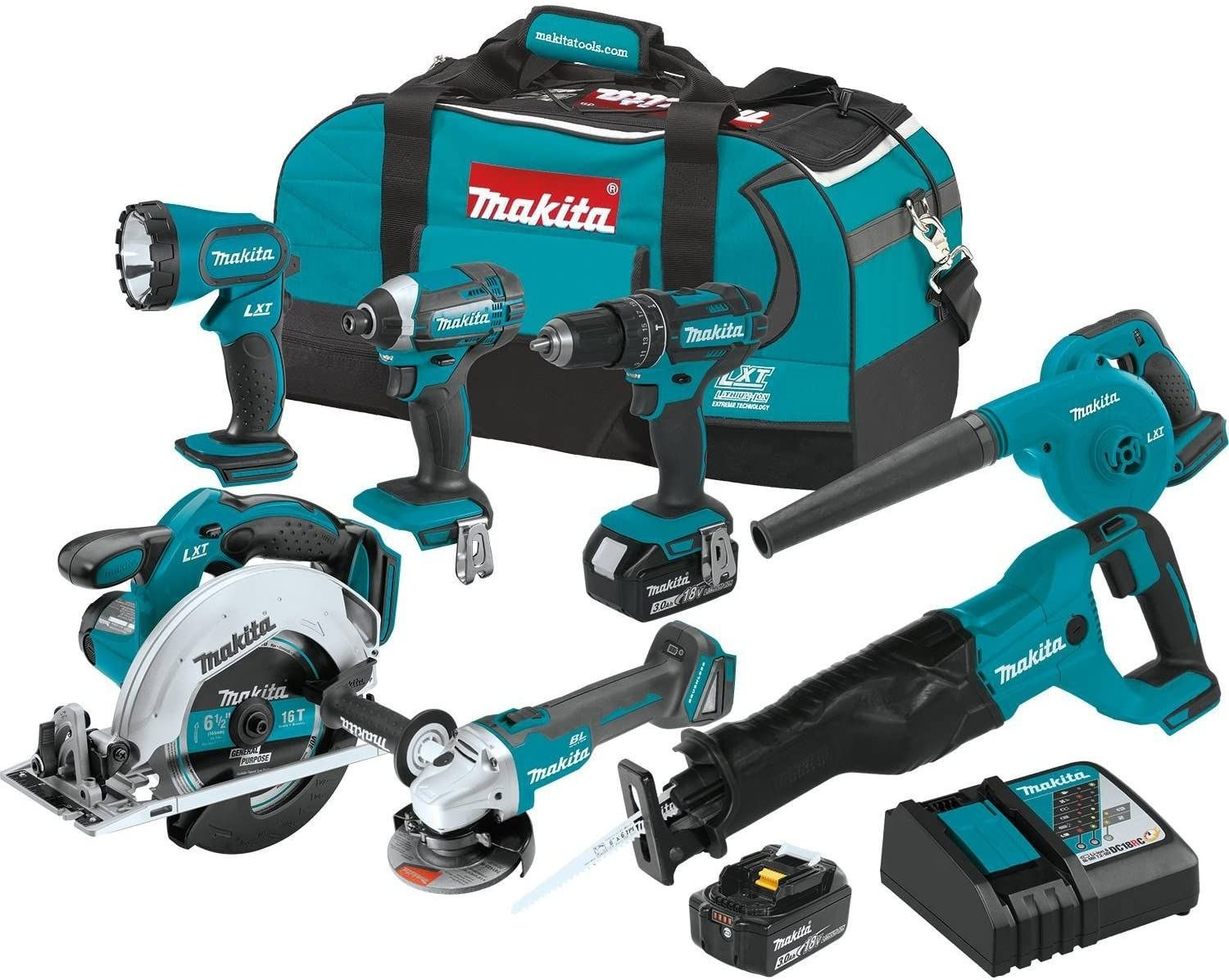 Makita XT706 3.0Ah 18V LXT Lithium-Ion Cordless Combo Kit