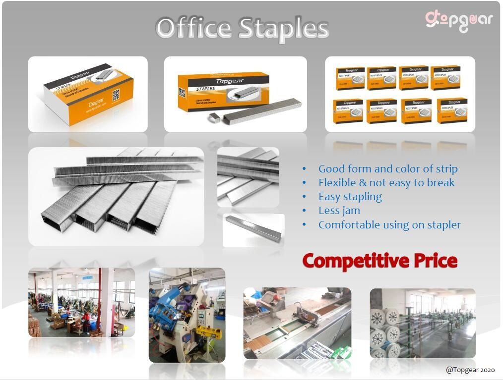 Topgear High Quality Standard Office Staples Pins 24/6 26/6