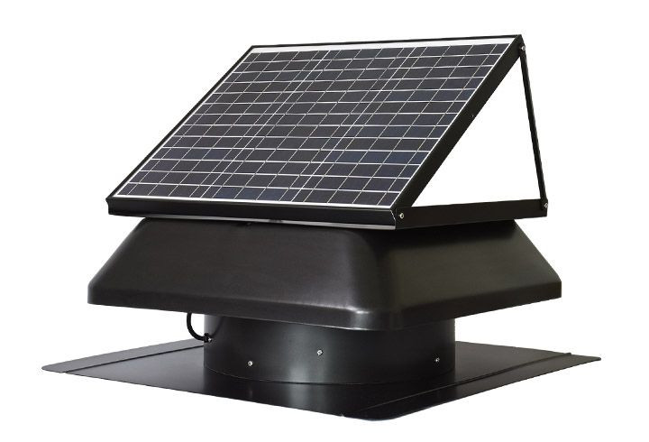 30W 14 inch square solar roof exhaust fan