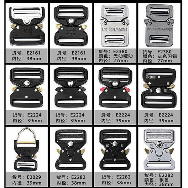 Wholesale 38mm / 45mm / 50mm Custom Metal Military Cobra buckle For Belt