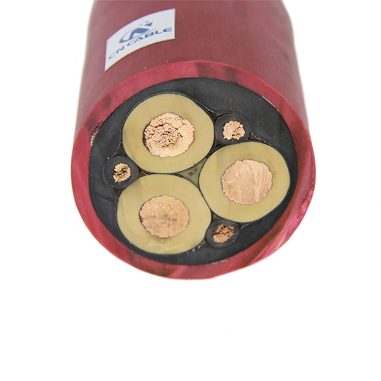 8.7/15KV SHD Rubber Flexible UGEFP CPE Jacket EPR Insulated Copper Trailing Mining Cable
