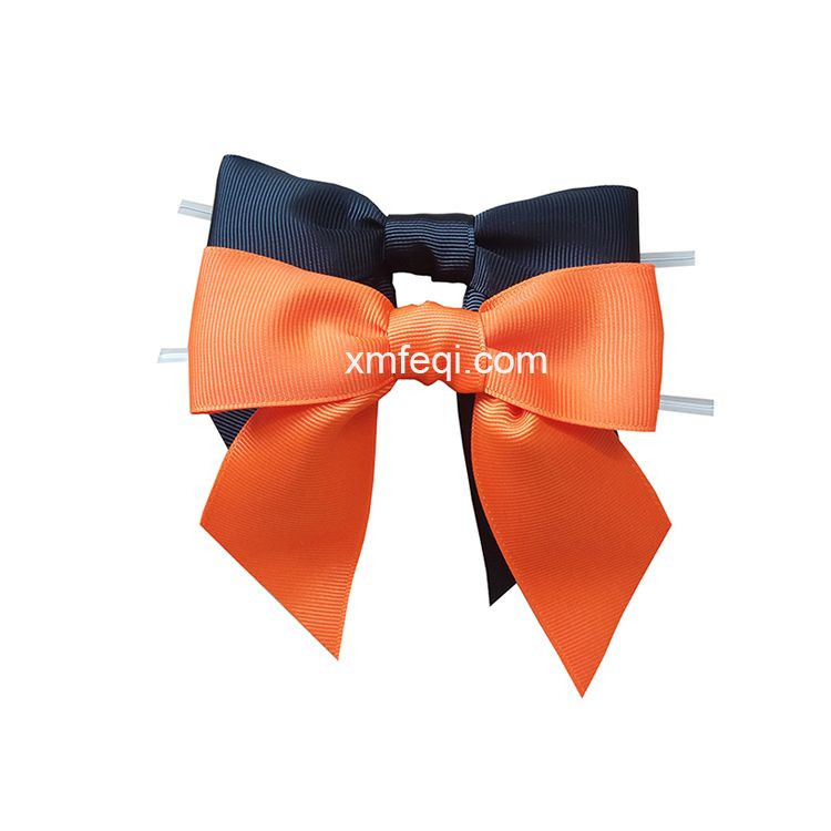 Halloween twist tie ribbon bow for candy bag