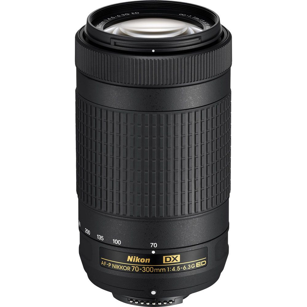 Nikon AF-P 70-300mm f/4.5-6.3G ED VR Black (Retail Packing)