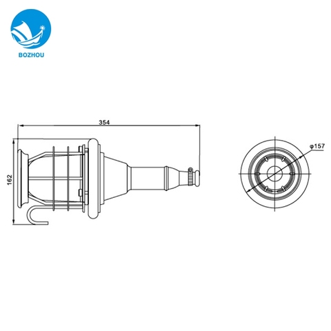 CFS1 Exd IIB IP56 T4 explosion proof hand lamp marine portable explosion proof lighting fixture