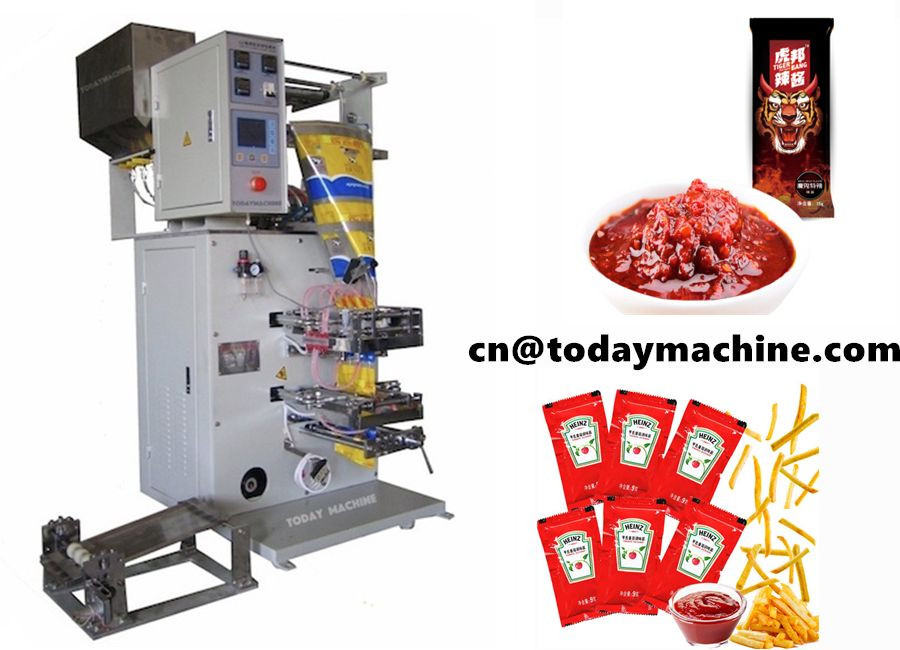 Multi sauce packaging machine for ketchup