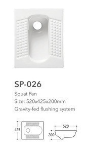 On sale cheap ceramic sanitary ware wc squat toilet pan