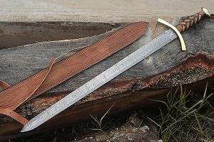 VIKING SWORD Gift Viking Mythology Damascus Steel Custom Handmade