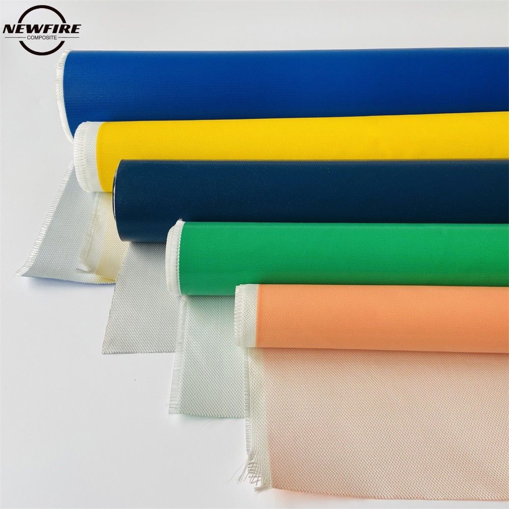 coated silicone rubber fiberglass cloth fabric water fire proof