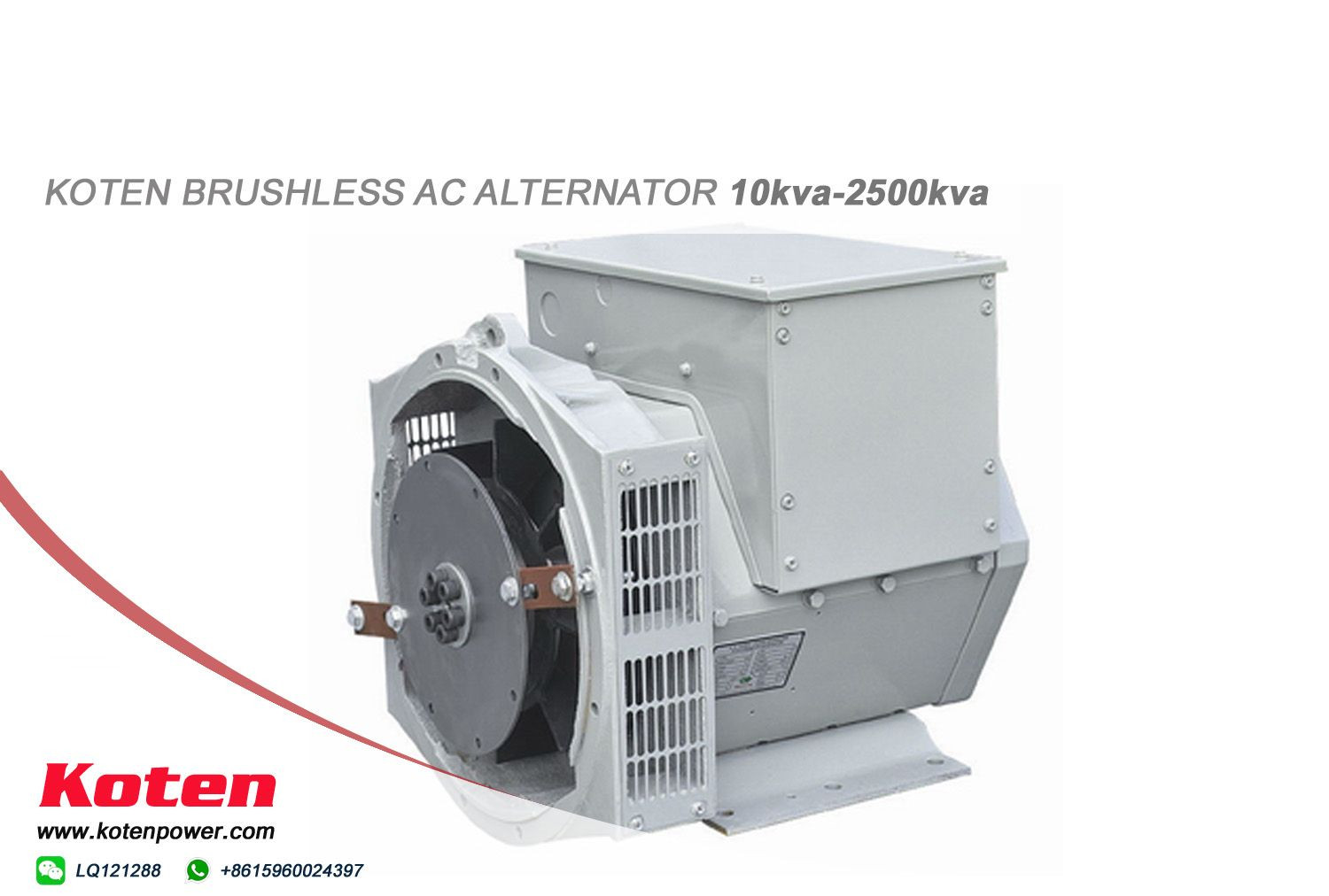 Koten KA-164 Series Brushless Ac Alternators For Sale With 8.1kVA to 16kVA