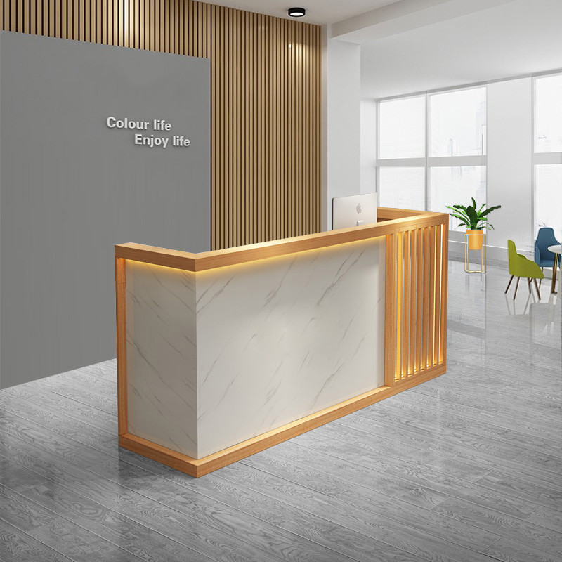 High quality 1pcs customized tiktok modenn office reception front reception desk