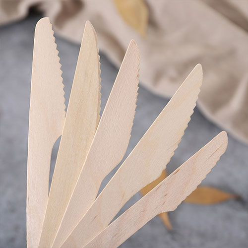 disposable compostable  165mm wooden knife wood knife