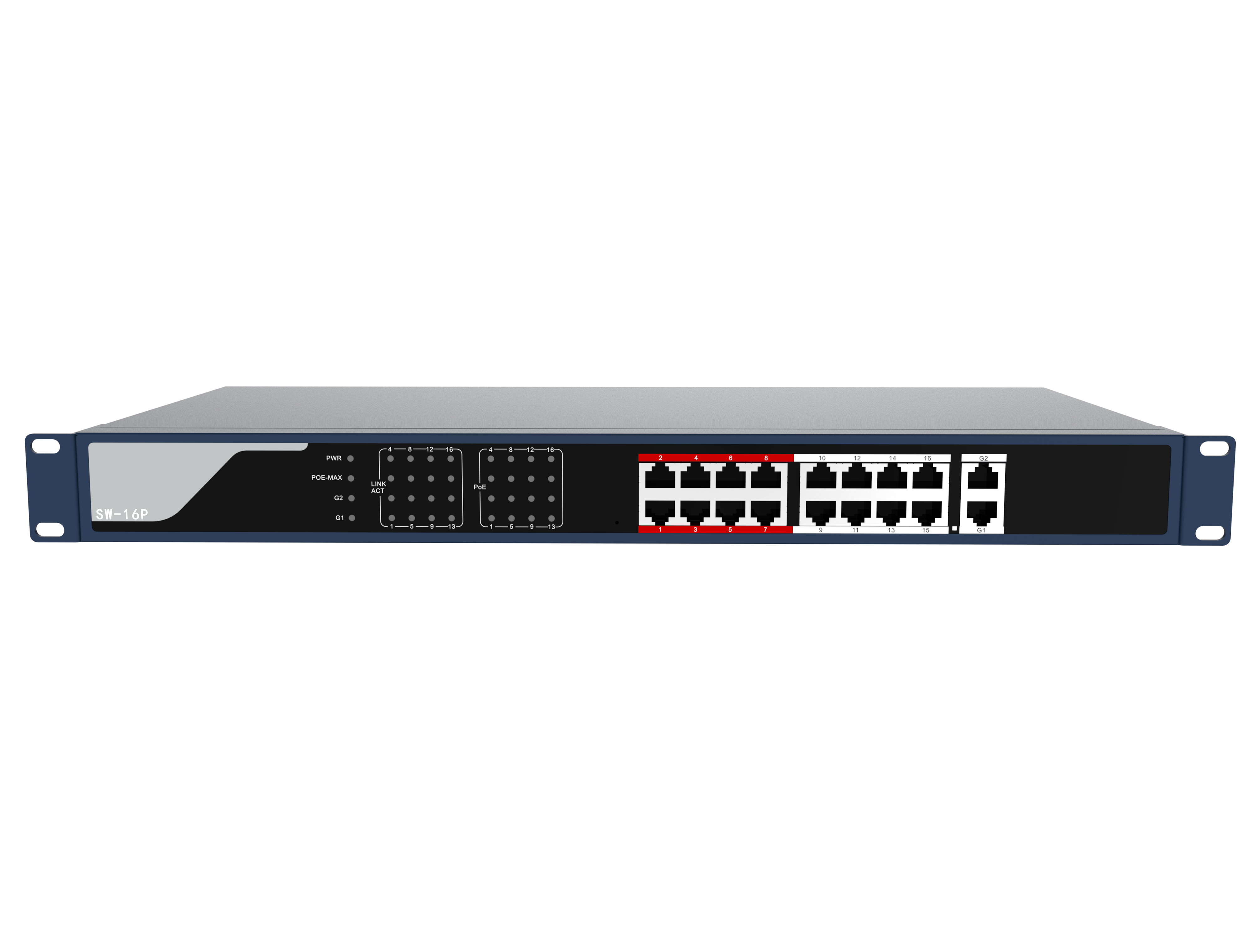 16 Channel PoE Switch