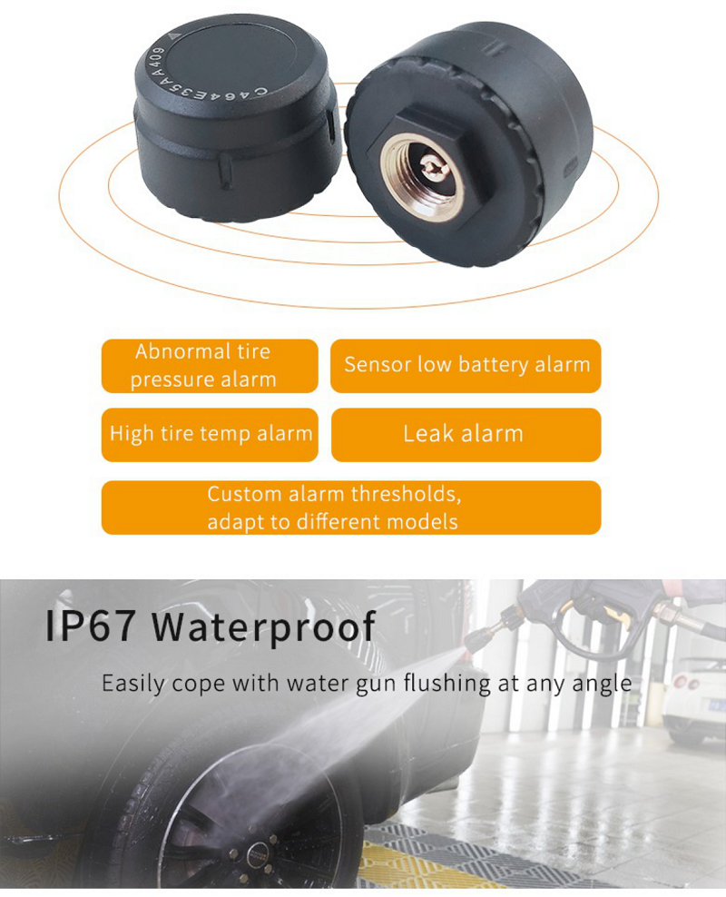 Bluetooth tire pressure monitor solution TMPS with TI chip,ble 5.0 module