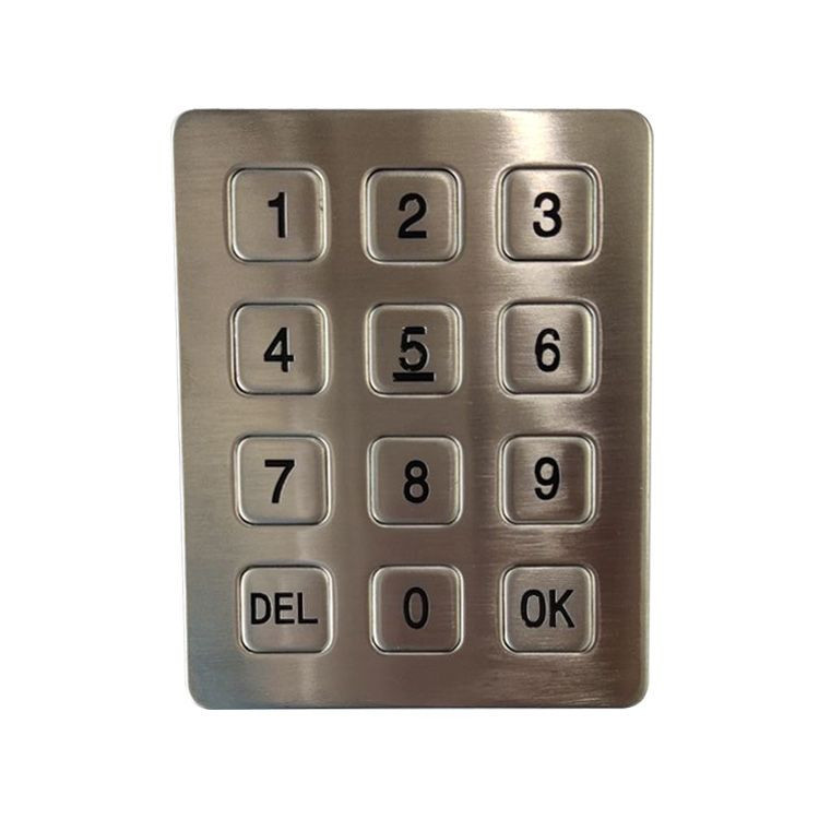 Factory supply metal keypad/wholesale usb numeric keypad/waterproof vending machine keypad