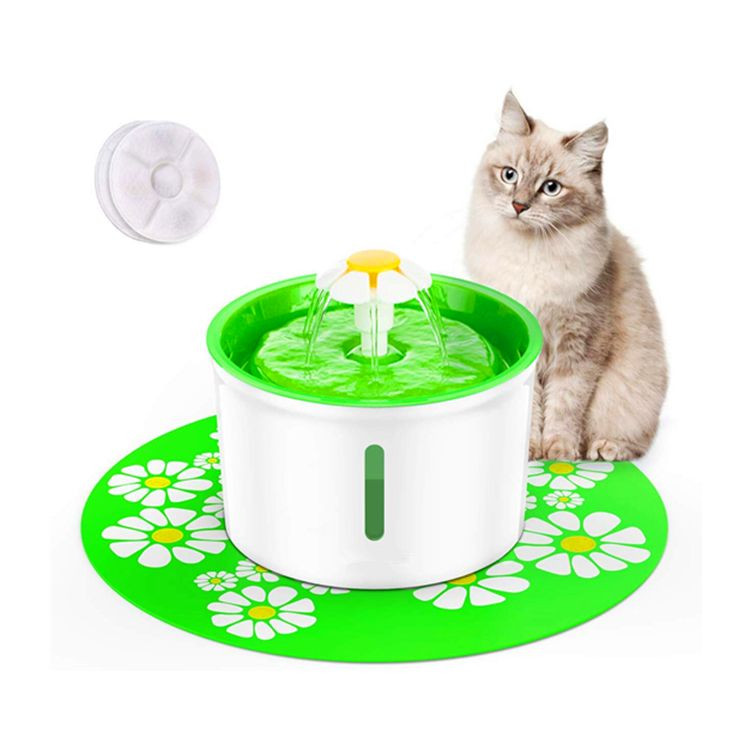 Health Caring Hygienic Automatic Dog Cat Pet Flower Water Fountain Dispenser with Filter