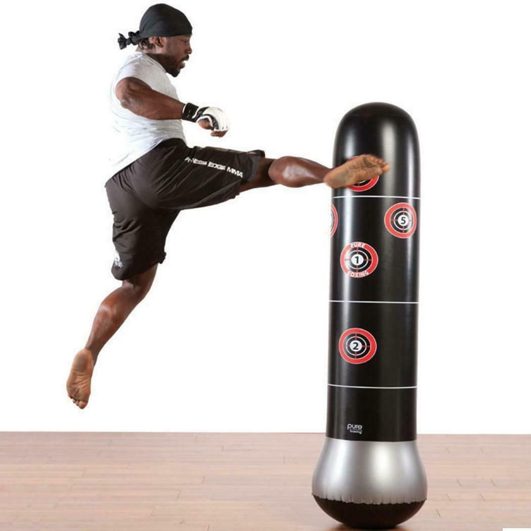 1.6M Kick Training Inflatable Boxing Sand Punch Bag Taekwondo Adult Kids