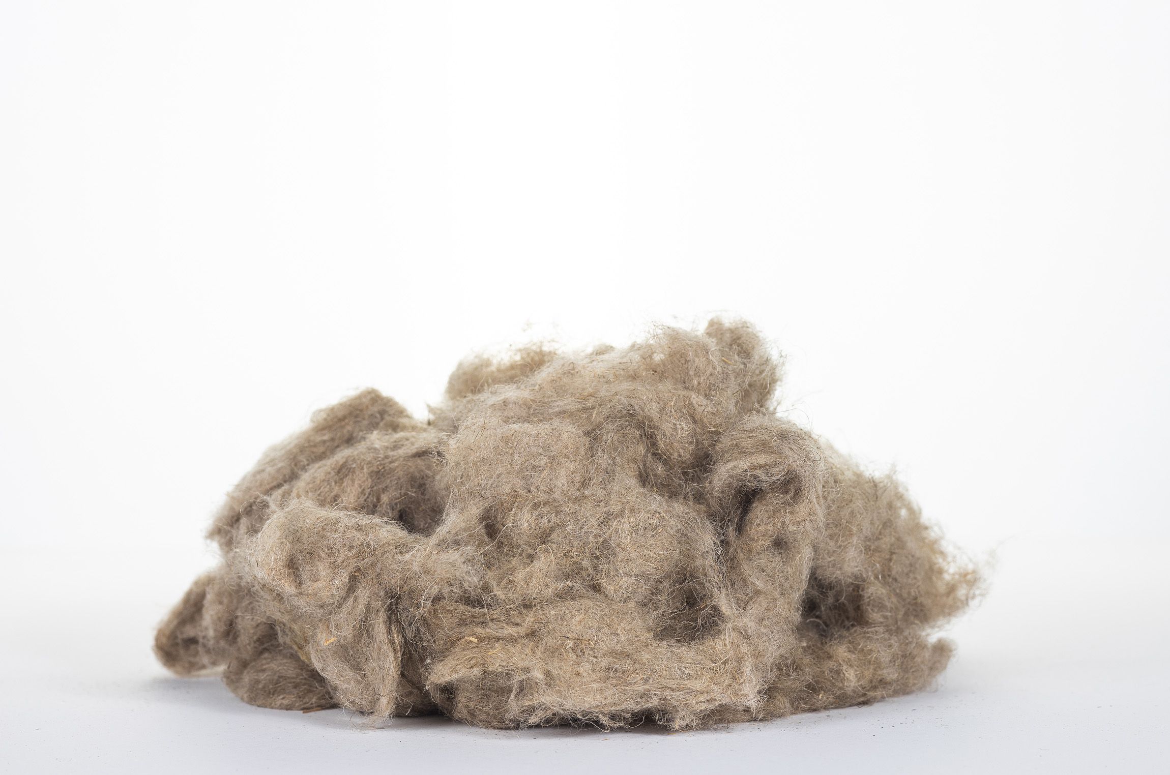 Cottonized flax fiber