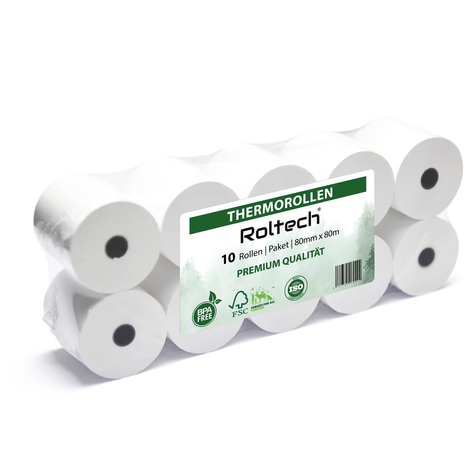 Thermal Paper Rolls | 80mm x 80m | BPA-free | Cash Register | ATM | POS | Premium Quality